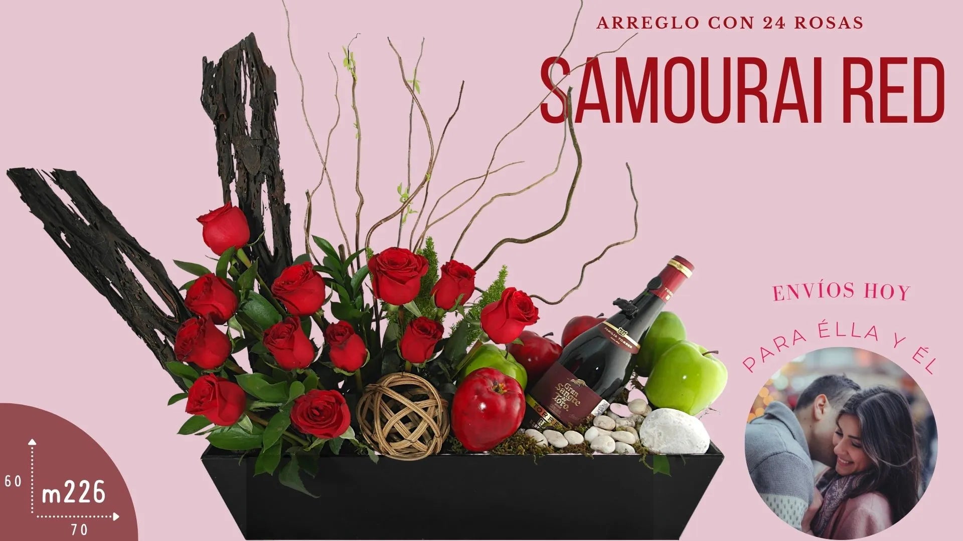 Arreglo 24 Rosas Rojas Para Hombre CDMX