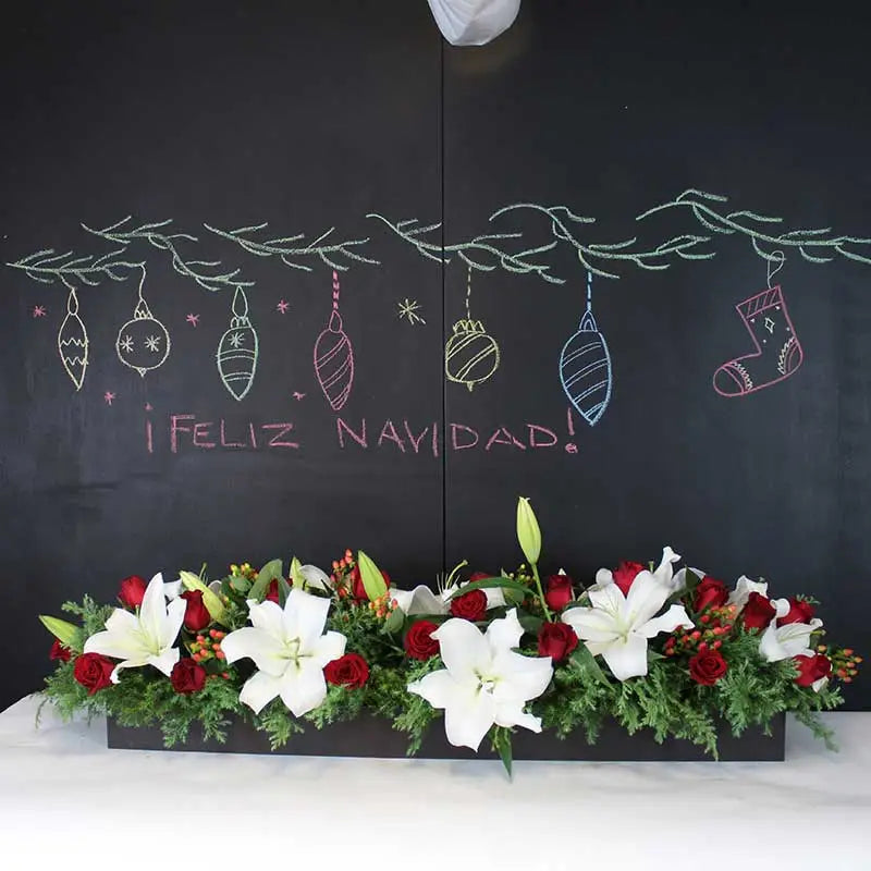Arreglo Navidad 1 Metro: 24 Rosas Rojas CDMX