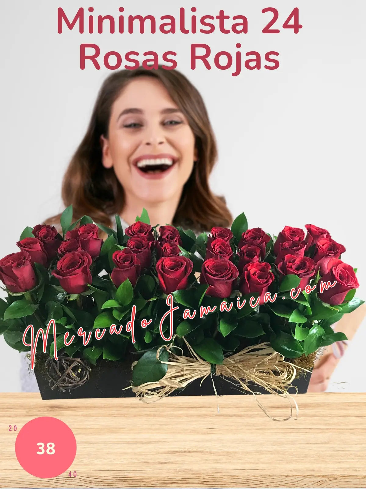 Arreglo 24 Rosas Rojas Premium a Domicilio CDMX