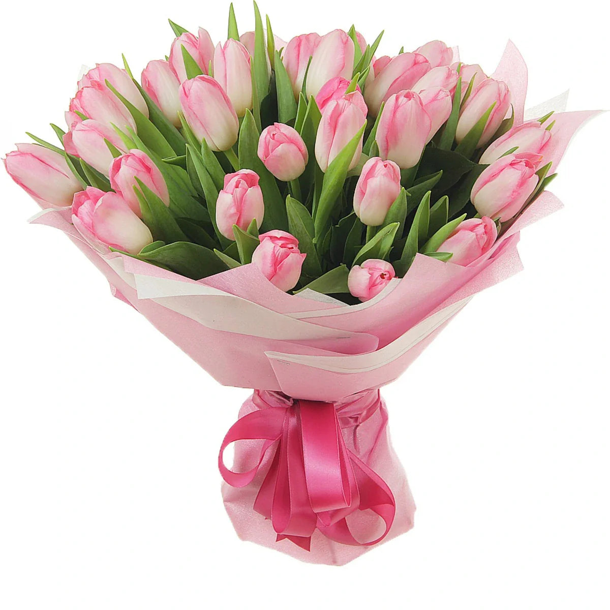 Ramo 30 Tulipanes Rosa a Domicilio CDMX