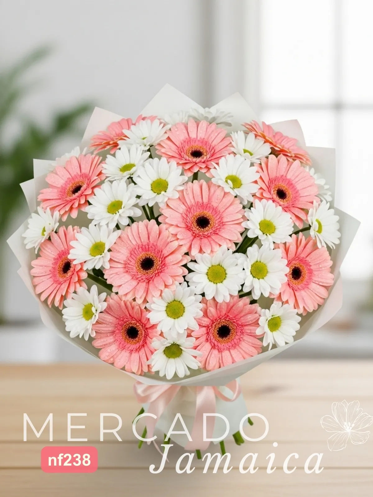 Ramo Gerberas Rosas y Crisantemos Radot CDMX