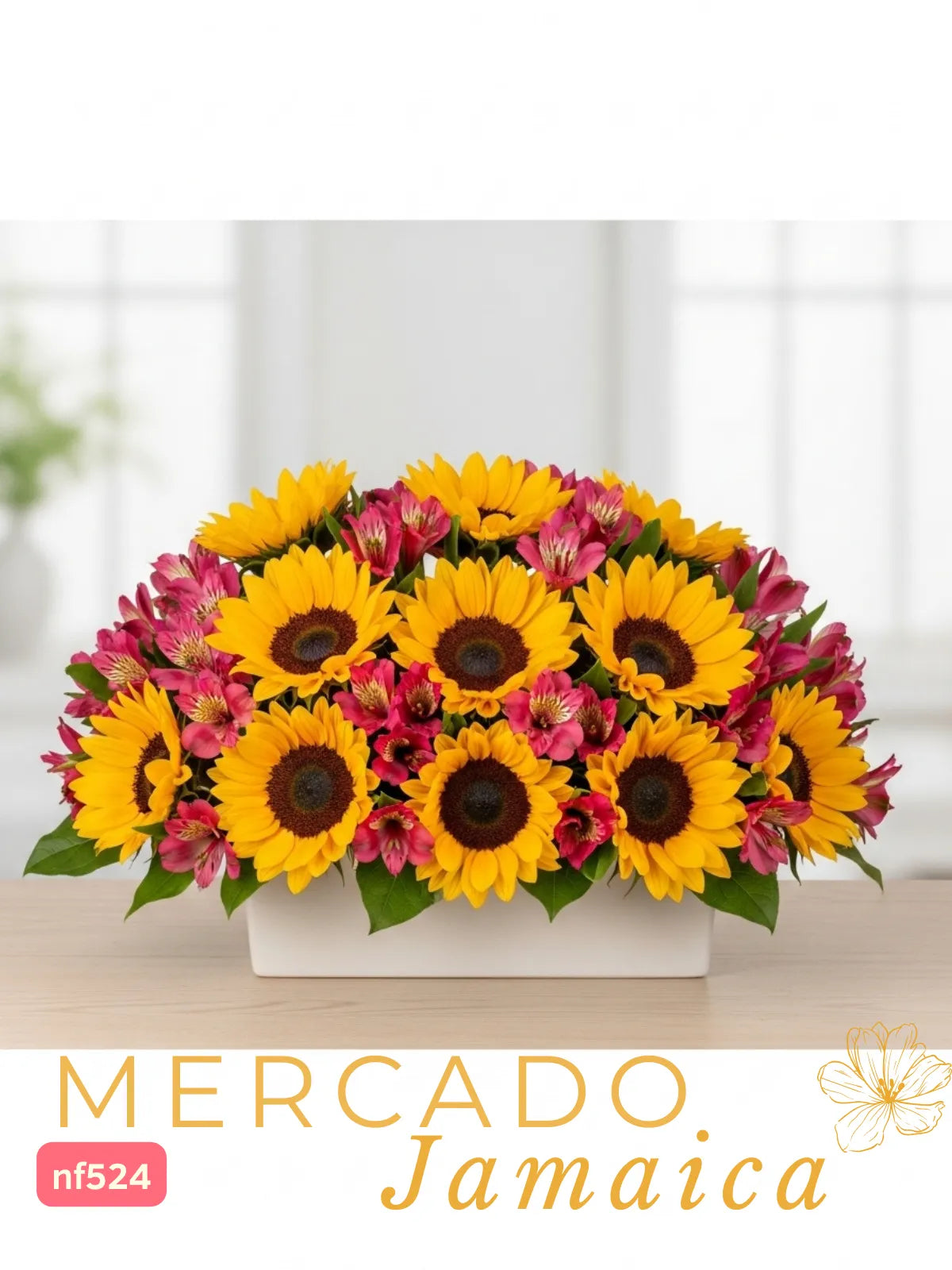 Arreglo 10 Girasoles y Alstroemerias CDMX