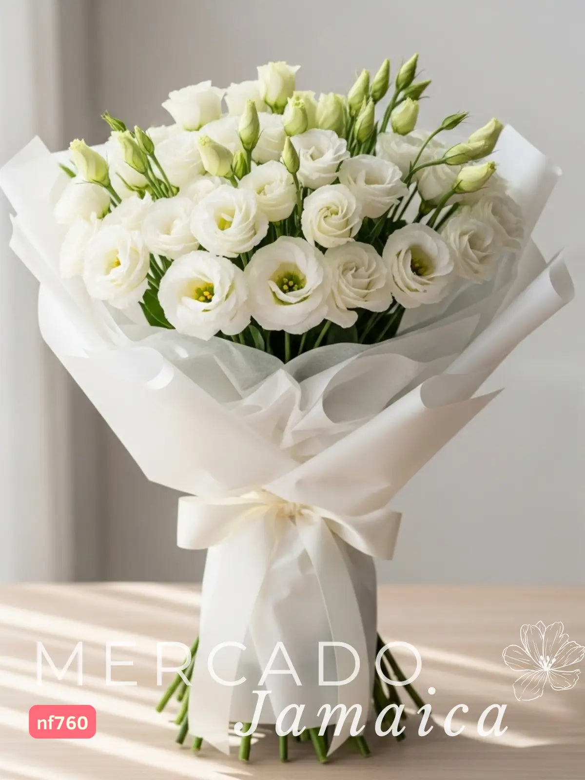 Gran Ramo Lisianthus Blanco a Domicilio CDMX