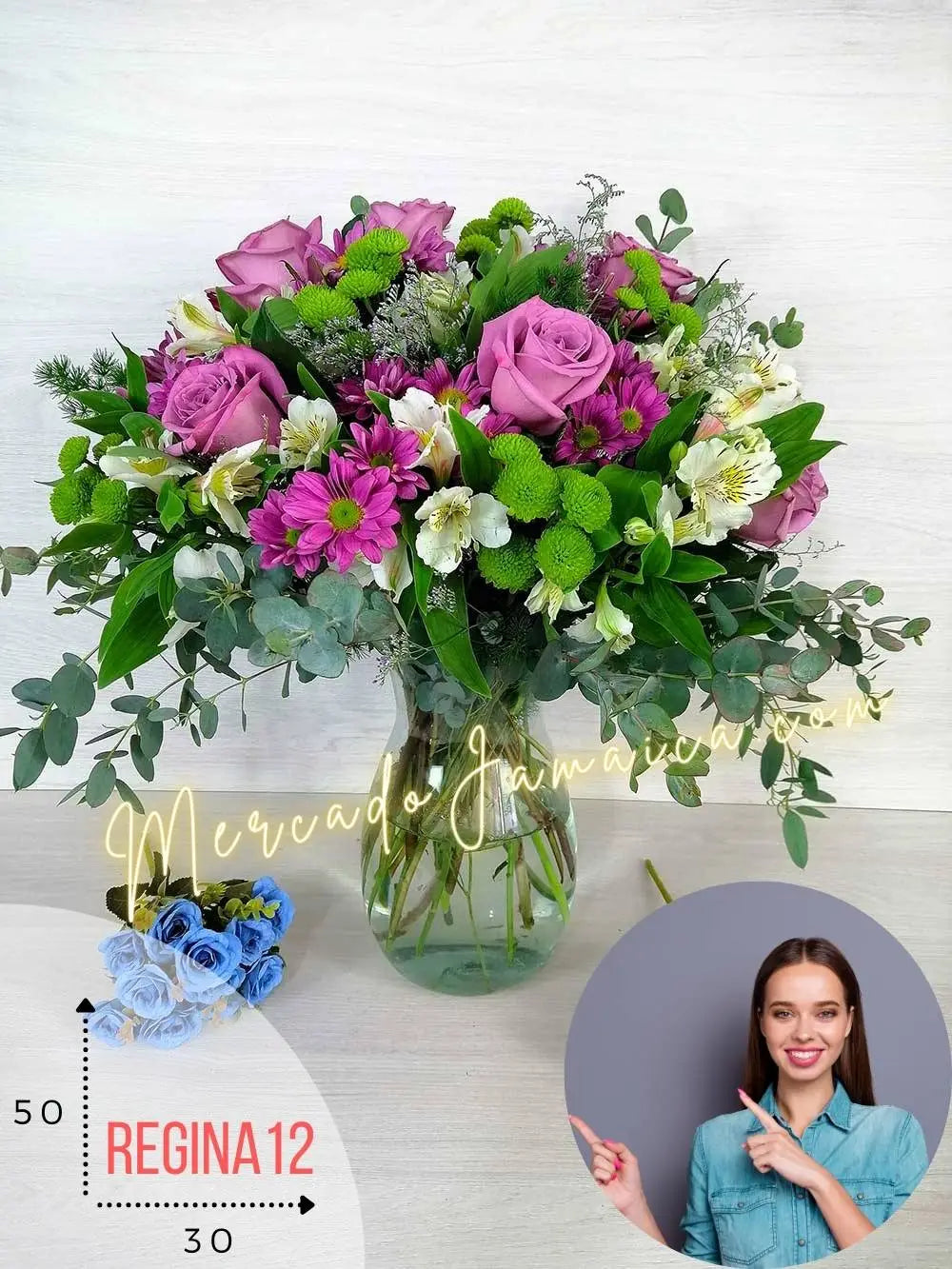 Arreglo Floral Elpis Rosas Lila · Entrega CDMX